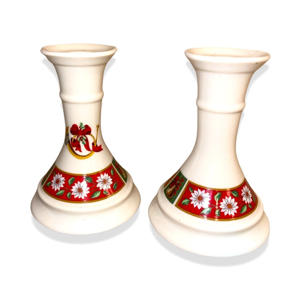 Charlton Hall by KOBE Vintage Holiday Candle Sticks: Christmas Decor: Retro Xmas